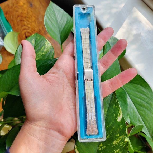 Vintage Silver & Gold Watchband - Picture 2 of 5